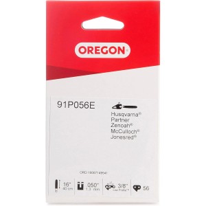Oregon Standard 91P Saw Chain Suitable for 40 cm AL-KO, Alpina, CMI, Dolmar, Einhell, Gardol, Hurricane, Jonsered. McCulloch Chainsaw 56 Drive Links