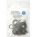 10 x Door Handle Springs / Return Springs for Door Handle / Lever / Door Handle / Door Knob (2 Turns, 1.8mm Thick) and 10 Circlips