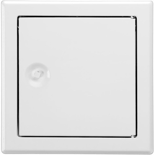 Upmann Steel Galvanised Inspection Door Softline White with Square Lock, 20520