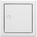 Upmann Steel Galvanised Inspection Door Softline White with Square Lock, 20520