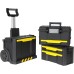 Stanley 1-79-206 Metal Plastic Rolling Workshop, Empty Tool Trolley with 3 Modular Units, Versatile Tool Box for Small Parts and Large Tools, 1-79-206