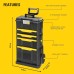 Stanley 1-79-206 Metal Plastic Rolling Workshop, Empty Tool Trolley with 3 Modular Units, Versatile Tool Box for Small Parts and Large Tools, 1-79-206