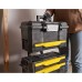 Stanley 1-79-206 Metal Plastic Rolling Workshop, Empty Tool Trolley with 3 Modular Units, Versatile Tool Box for Small Parts and Large Tools, 1-79-206