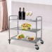 Vogue 3 Tier Clearing Trolley Large 930X860X535mm Stainless Steel Catering