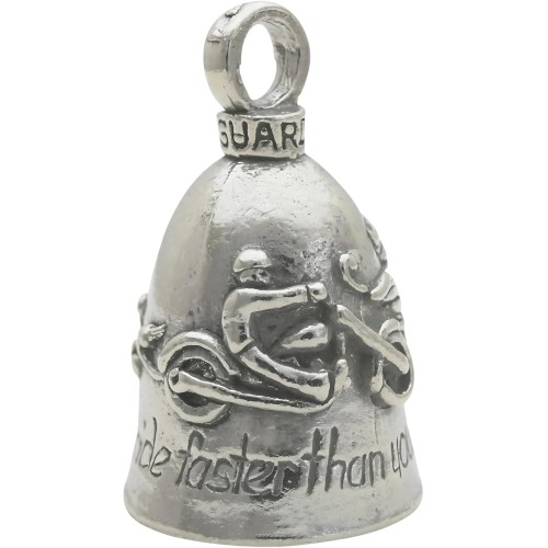 Guardian Bell Guardian Ride Never Ride Faster Than Your Angel Can Fly Motorcycle Biker Luck Riding Bell or Keyring