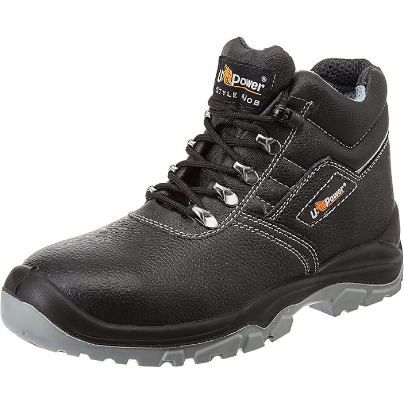 u_power Men's Bc1003343 U Power Style Job High Shoe Reptile S3 SRC Size 43, Black, 43 EU