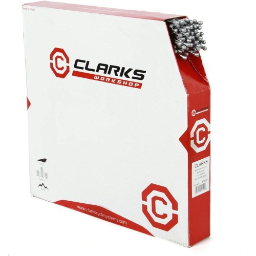 Clarks PW5089DB Road Galvanised Inner Brake Wire, Pear Nipple, Dispenser Box - 100 Pieces,Black