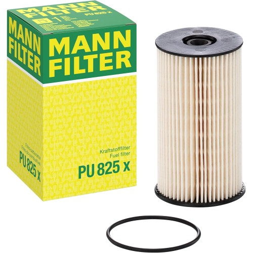 Original MANN-FILTER Fuel filter PU 825 X – Fuel filter set with gasket / gasket set – For Passenger Cars