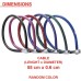 Master Lock Bicycle Lock Cable Lock [Key] [55 cm Steel Cable] [Weatherproof] [Random Colour] 8630-F, Blue, Red, Green, Purple, Black