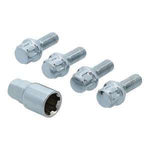 Carpoint Wheel Lock Bolt Set M12 x 1.5 Type B Conical Length 26 mm