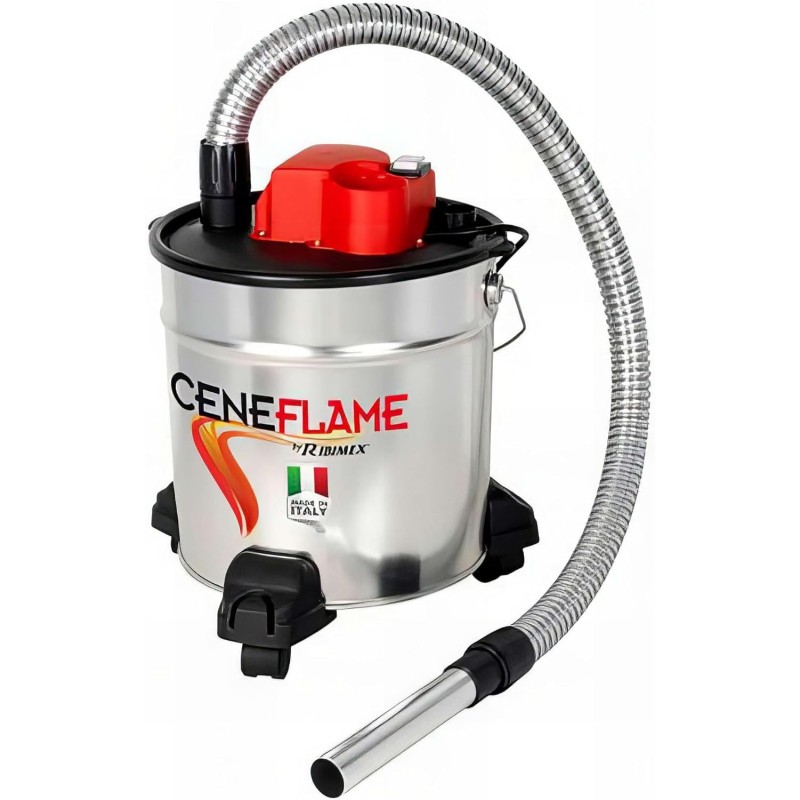 Ribimex aspiracenere electric wheeled ceneflame