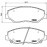 Brembo P 28 035 Brake Pad Set, Disc Brakes (4 Pieces)
