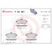 Brembo P 50 067 Brake Pad Set, Disc Brake, Set of 4