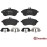 Brembo P 50 070 Brake Pad Set, Disc Brake, Set of 4