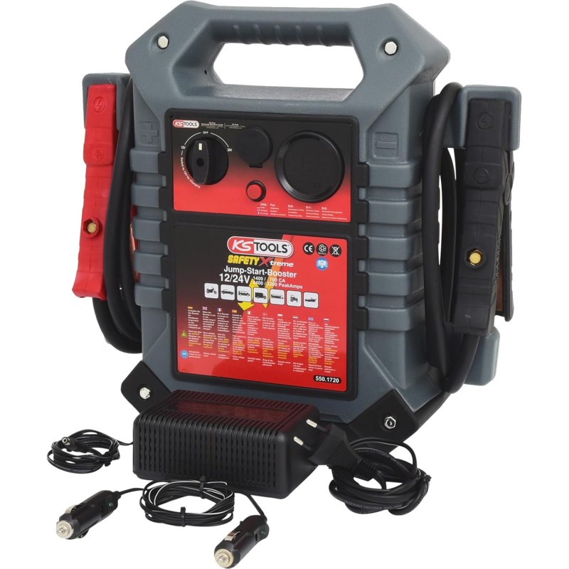KS Tools 550.1720 12 V + 24 V battery booster-mobile starting aid 1400 A