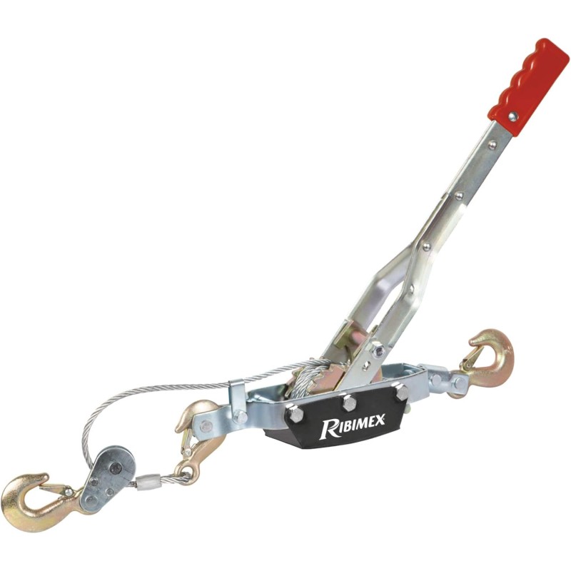 Ribitech 06563 Horizontal Hand Winch with Cable 4T