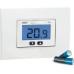 VEMER Flush-mounting thermostat with LCD display and battery-supply KEO-B LCD VE267100