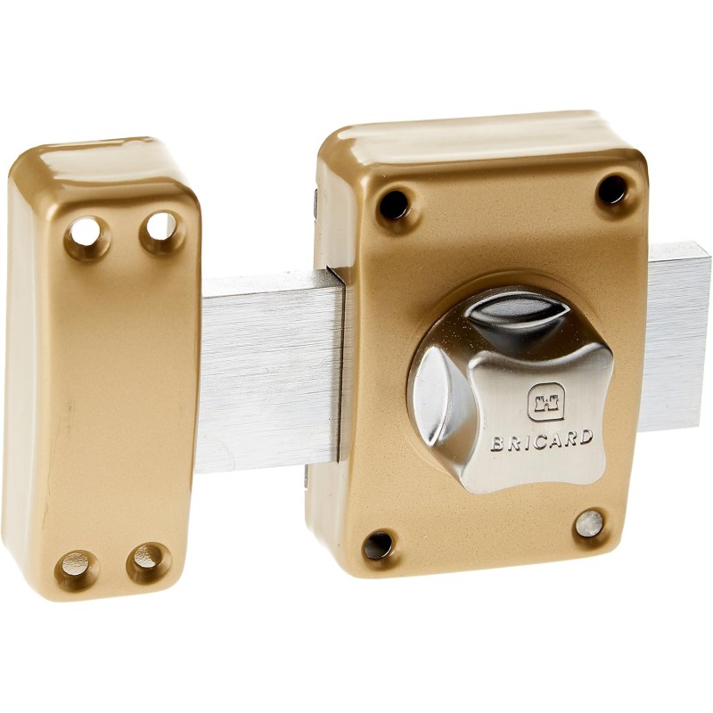 BRICARD 1964 Without Button Door Bolt Lock Cylinder Gold