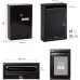 ARREGUI 1832D89 Letterbox, Indoor/Outdoor, Black, Size S (DIN A5) - 32 x 22 x 8 cm
