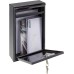ARREGUI 1832D89 Letterbox, Indoor/Outdoor, Black, Size S (DIN A5) - 32 x 22 x 8 cm