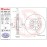 Brembo 09.9365.21 Front Brake Disc
