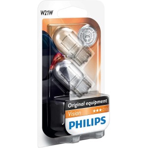 Philips Vision P21W Ball Lamp, 13.50x9.50x13.50, White