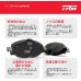 TRW GDB1463 Brake Pad Set Disc Brake for Peugeot 206 Hatchback (2A/C) 1998-2012 Front Axle and Other Vehicles