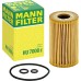 Original MANN-FILTER Oil filter HU 7008 Z – Oil filter set with gasket / gasket set– For Passenger Cars