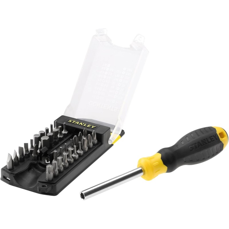 Stanley STHT070885 Multibit Screwdriver Set, 22.8x 7.6x 5cm (34 Pieces)