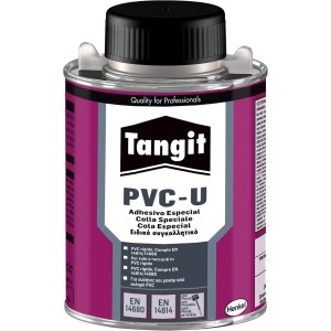 Tangit Special Adhesive с четка, Tangit PVC лепило за монтаж на тръби, PVC лепило за водопроводни и съединителни елементи, 1 x 250 g кутия с четка
