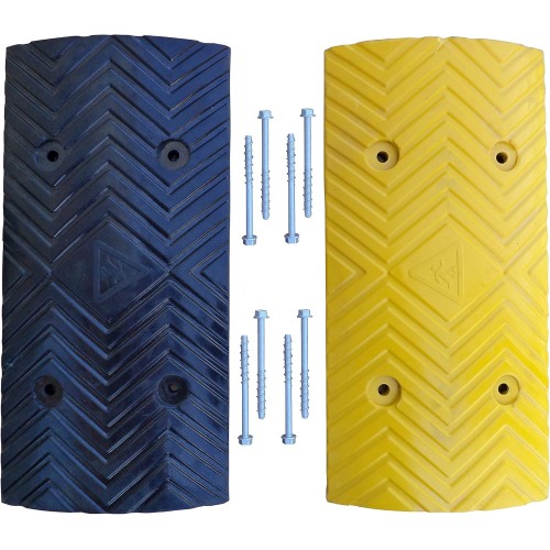 RSB-210MBY Speed Humpback Pair Black and Yellow Middle Parts 50 x 25 x 3.5 cm