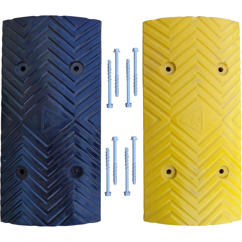 RSB-210MBY Speed Humpback Pair Black and Yellow Middle Parts 50 x 25 x 3.5 cm