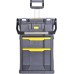 STANLEY 2-in-1 Rolling Workshop Tool Box Empty Tool Box (53 x 75.60 x 32 cm, Tool Carrier with Organiser Attachment, with Two Large Compartments, Telescopic Handle, Made of Robust Plastic) STST1-79231