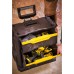 STANLEY 2-in-1 Rolling Workshop Tool Box Empty Tool Box (53 x 75.60 x 32 cm, Tool Carrier with Organiser Attachment, with Two Large Compartments, Telescopic Handle, Made of Robust Plastic) STST1-79231