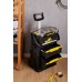 STANLEY 2-in-1 Rolling Workshop Tool Box Empty Tool Box (53 x 75.60 x 32 cm, Tool Carrier with Organiser Attachment, with Two Large Compartments, Telescopic Handle, Made of Robust Plastic) STST1-79231