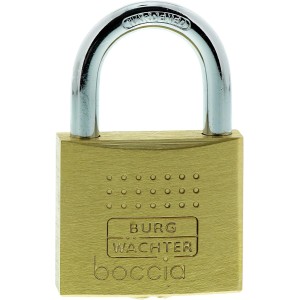 Burg-Wächter Padlock – 6.5 mm Thickness, Pincers, 6 Keys, Boccia 450 40 6 SB Price for 1 Each