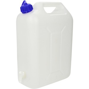 Cartrend Caravan 2911014 Water Canister, Water Tank, Plastic Portable Water Canister for Motorhomes, Camping, Trucks, 10 Litres, White