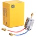 HELLA 2RL 009 506-001 Halogen-Rotating Beacon - Rota Compact - 12V - Yellow - Flexible pipe sockets - Yellow