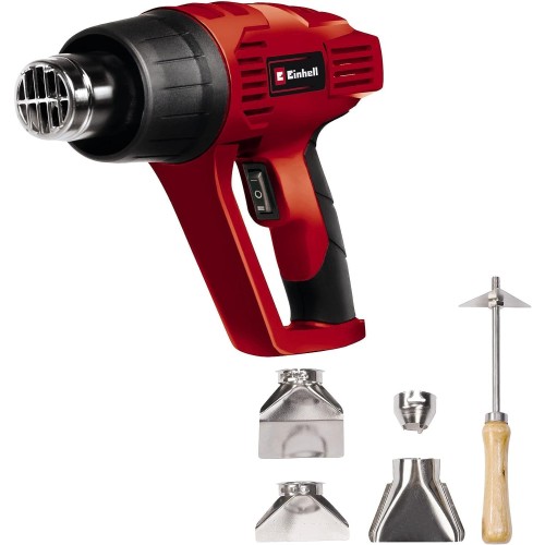 Einhell TH-HA 2000/1 Hot Air Gun 2000 W with Accessories and Carry Case - Red