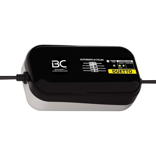 BC DUETTO - 12V 1.5A - Automatic Battery Charger and Trickle Device for Lead Acid Batteries and Lithium / LiFePO4 Batteries