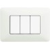 BTicino Matix am4803bbn Plate 3 Modules, White