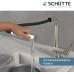 SCHÜTTE 79729 LONDON Low Pressure Kitchen Tap in Stainless Steel with Pull-Out Dish Rinser 360 Degree Swivel Tap for Kitchen Mixer Tap with Single Lever Mixer Tap Sink Mixer Tap
