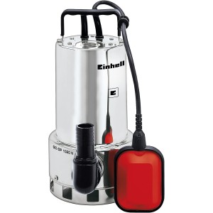 Einhell dirty water pump, GC-DP 1020 N (1000 W, max. 18000 litres per hour; maximum delivery head 9 m, foreign bodies up to 20 mm, stainless steel)