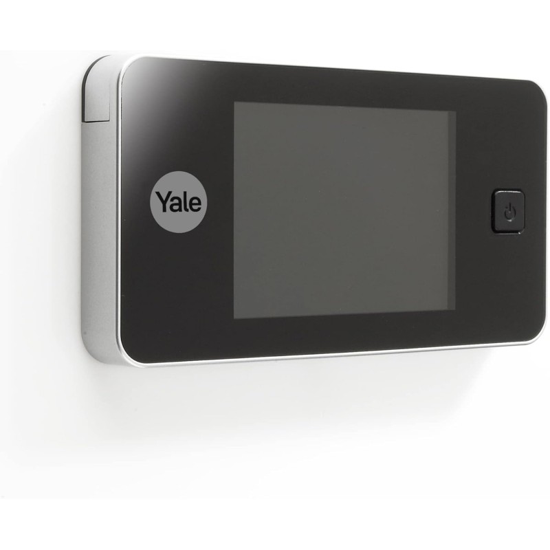 Yale Standard Digitaler Türspion 500 - Live-Ansicht - Hochwertige Kamera - Silber