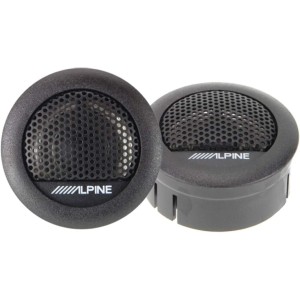 Alpine SXE-1006TW - 30 mm Mylar Titanium Tweeter, Black or Silver