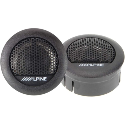 Alpine SXE-1006TW - 30 mm Mylar Titanium Tweeter, Black or Silver