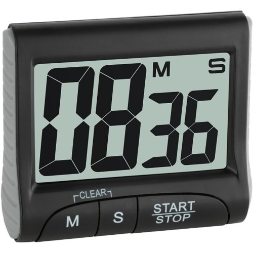 TFA-Dostmann 0 Tfa 38.2021.01 Electronic Timer with Stopwatch Black 0