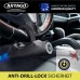 Artago 880/B Easy Hook Steering Wheel Lock Pedal Anti-Theft Steering Wheel Pedal Car, Articulated and Armoured