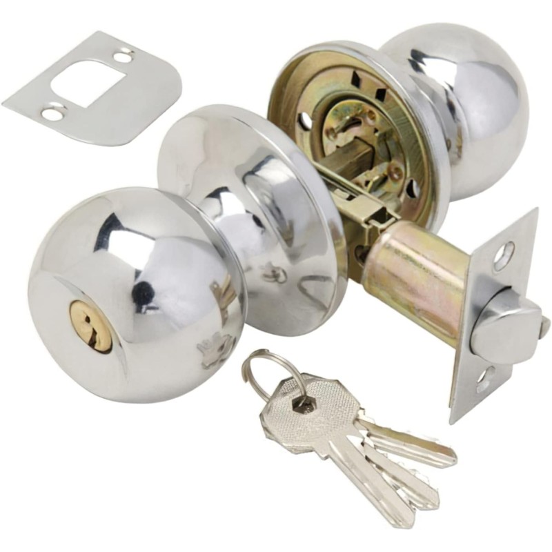 Wolf Pack 3030515 Врата с ключалка и ключ – хромирано покритие