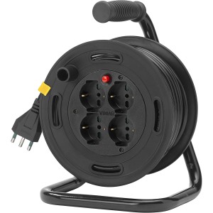 Vimar 0P32730 Cable Reel 16A 4 Universal Outputs 15 m